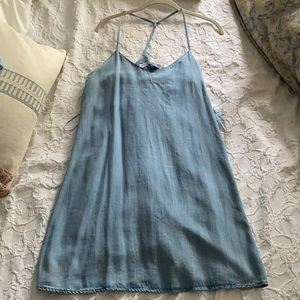 Spaghetti Strap Pull&Bear dress in blue, size M